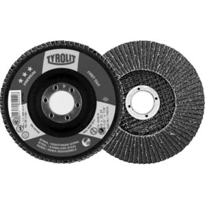 Muela abrasiva a láminas inclinada, (especial ZA) plato de tejido de fibra de vidrio ? 125 mm